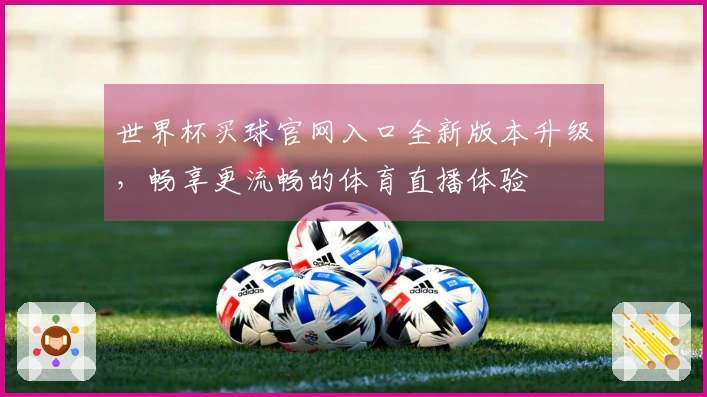 世界杯买球官网入口全新版本升级，畅享更流畅的体育直播体验