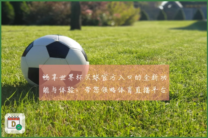 畅享世界杯买球官方入口的全新功能与体验，带您领略体育直播平台的魅力